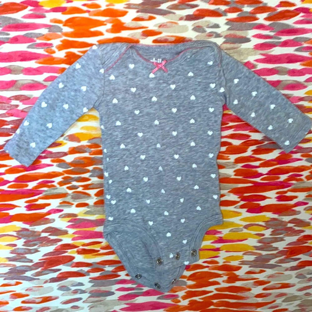Heart lover long sleeve onesie